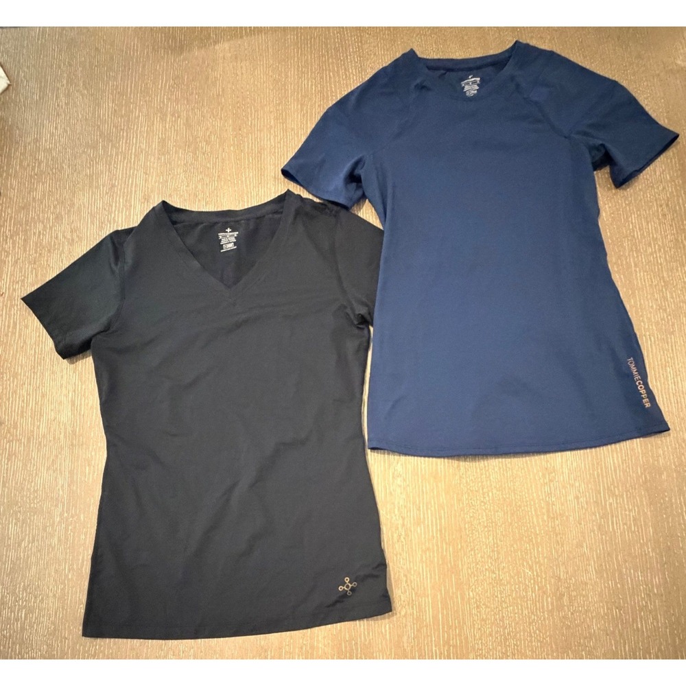 Tommie Copper Women's M Shirt Lot of 2 Black Blue Copper Znergy Athletic Tops